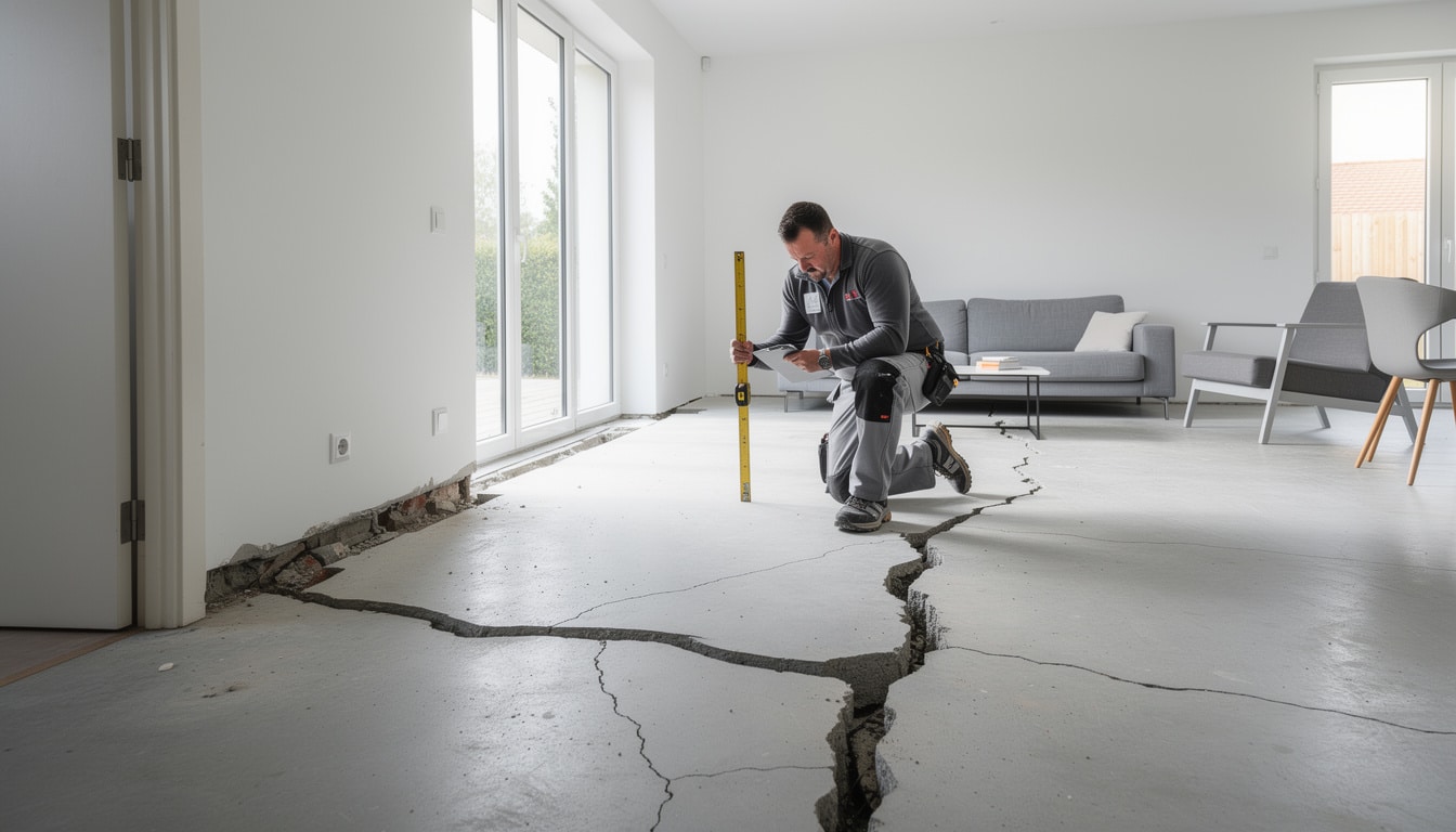 d&eacute;couvrez les signes avant-coureurs de l'affaissement de dalle b&eacute;ton &agrave; surveiller pour pr&eacute;venir des d&eacute;g&acirc;ts majeurs et assurer la s&eacute;curit&eacute; de votre habitation.