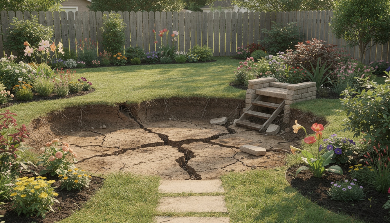 d&eacute;couvrez quand et pourquoi il est essentiel de renforcer le sol en cas d'affaissement de terrain dans votre jardin pour pr&eacute;server la s&eacute;curit&eacute; et la stabilit&eacute; de votre terrain.