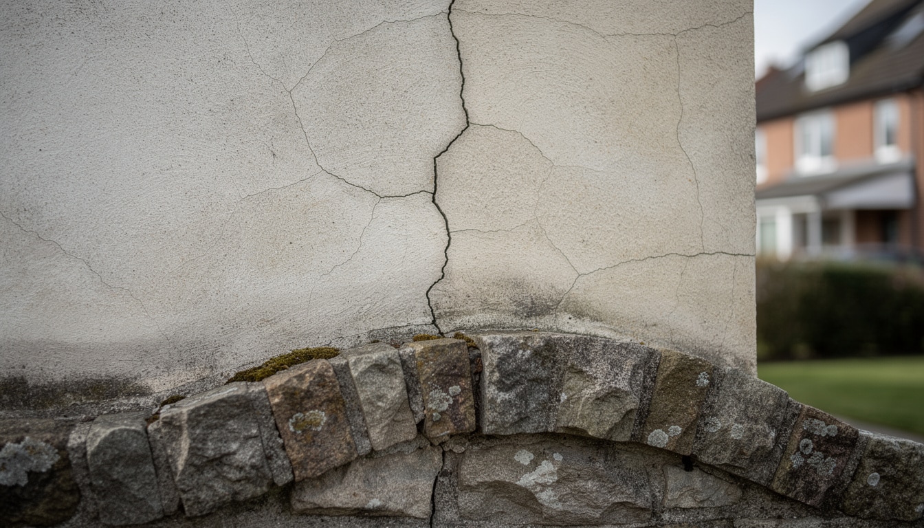 d&eacute;couvrez les causes des fissures sur un muret ext&eacute;rieur : retrait naturel des mat&eacute;riaux ou d&eacute;fauts de fondation, et apprenez comment les identifier et les traiter efficacement.